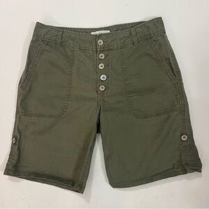 Sundance khaki button up chino shorts